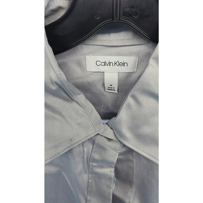 Calvin Klein Women’s Grey Dress Shirt Size M