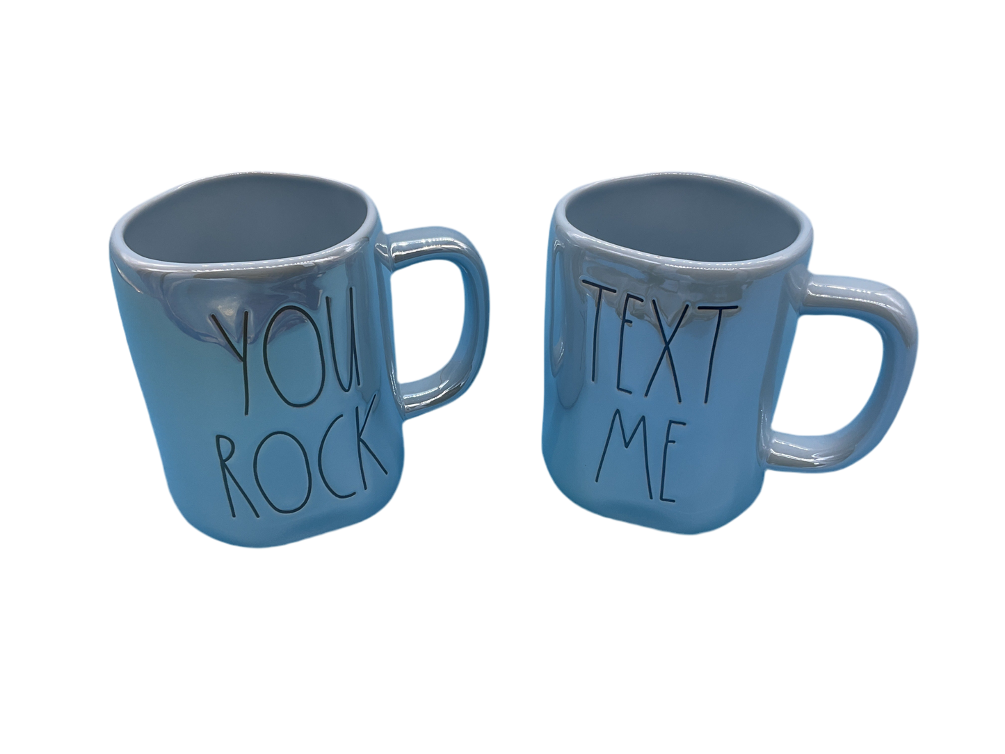 Rae Dunn ~ 2pk Text Me Mug Set