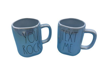 Rae Dunn ~ 2pk Text Me Mug Set