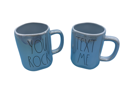 Rae Dunn ~ 2pk Text Me Mug Set