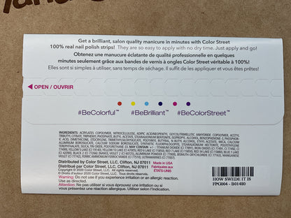 Color Street Nail Strips | Pedicure | How Swede It Is | Real Polish | Easy Apply