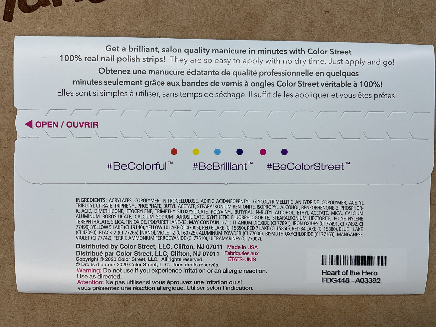 Color Street Nail Strips | Awareness Shade | Heart of the Hero | Real Polish | Easy Apply