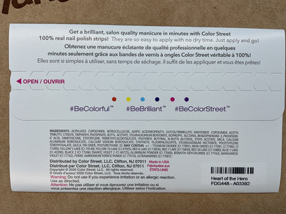 Color Street Nail Strips | Awareness Shade | Heart of the Hero | Real Polish | Easy Apply