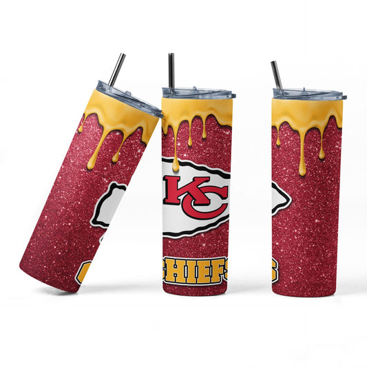 20oz Tumbler ~ Kansas City Chiefs Drip