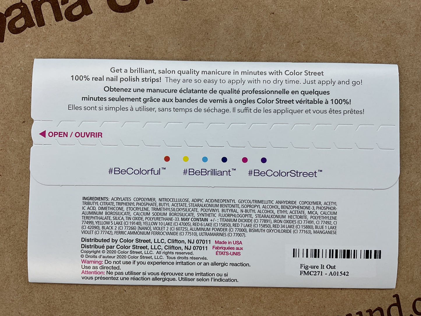 Color Street Nail Strips | Fig-ure It Out | Real Polish | Easy Apply