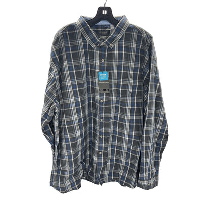 Van Heusen Never Tuck Slim Fit Long-Sleeve Button-Up Shirt XXXL