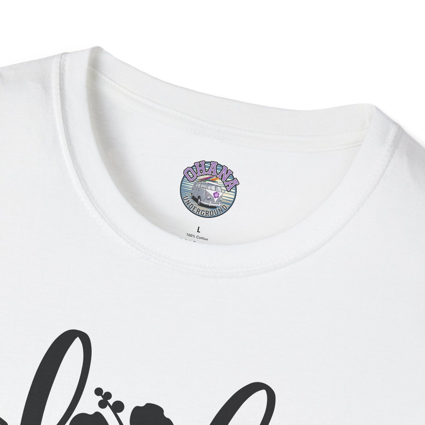 Shaka Brands Aloha Floral Script T Shirt S-2XL