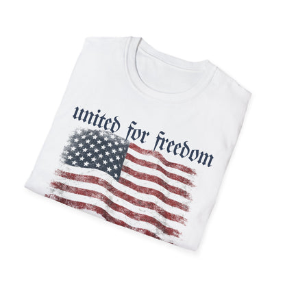 Patriotic T-Shirt - "United for Freedom" 250 Years America 1776–2026
