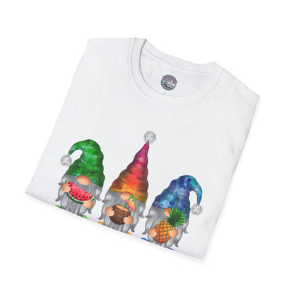 Colorful Gnome Holiday T-Shirt – Unisex Christmas Tee