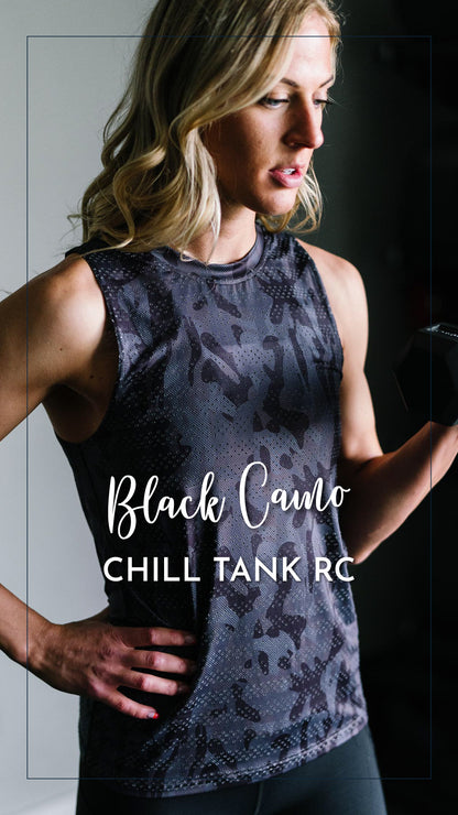 Zyia Active ~  Black Camo Chill Tank RC