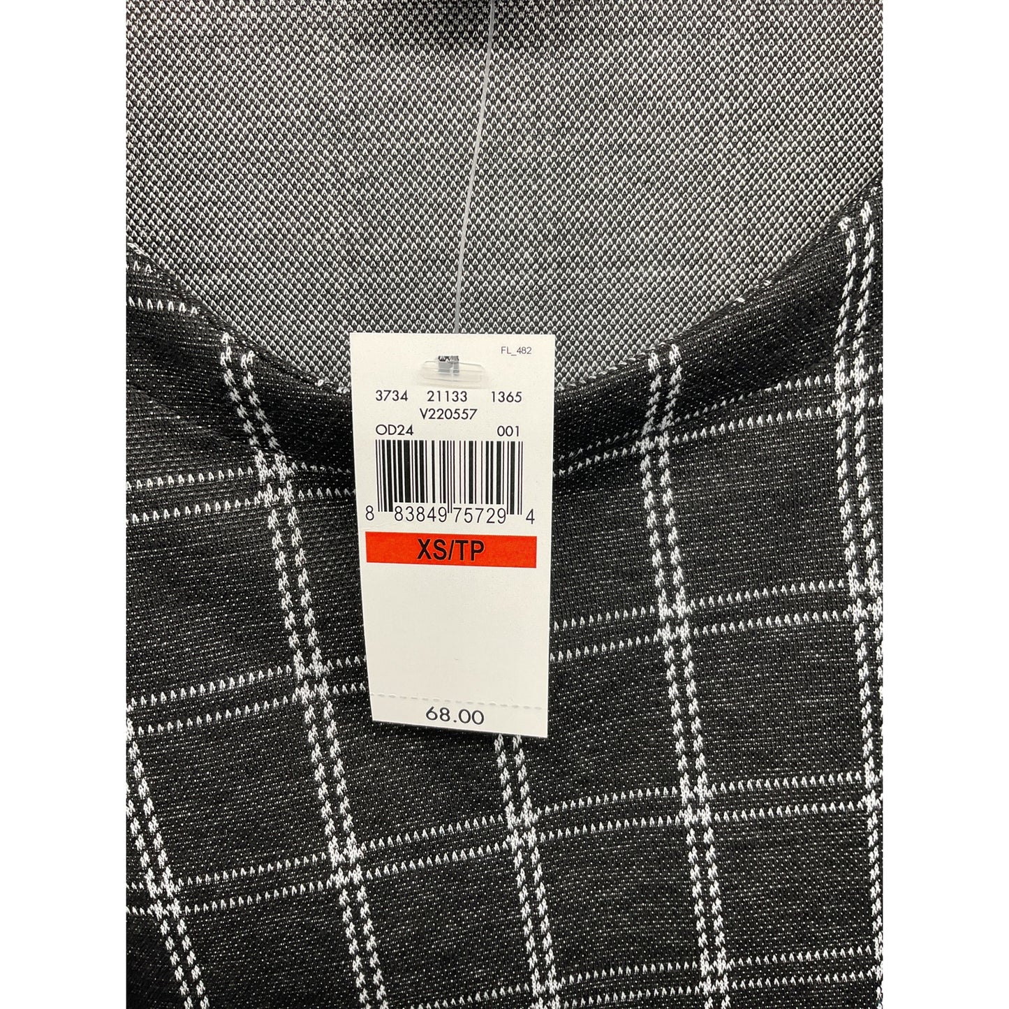 Van Heusen Women’s Plaid Stretch Top – XS