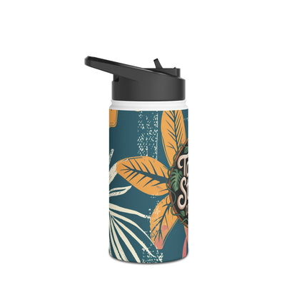 Talk Story Coffee Co. Stainless Steel Water Bottle — Tropical Floral Insulated Bottle