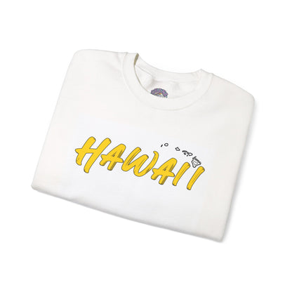 Hawaii-Inspired Unisex Crewneck Sweatshirt – Cozy 50/50 Cotton-Poly Pullover