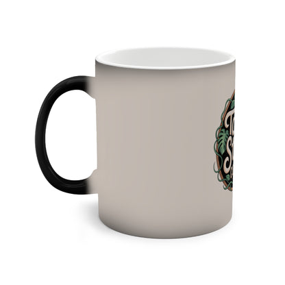 Color-Changing Mug — "Talk Story Coffee Co." Tropical Coffee Mug (11oz)