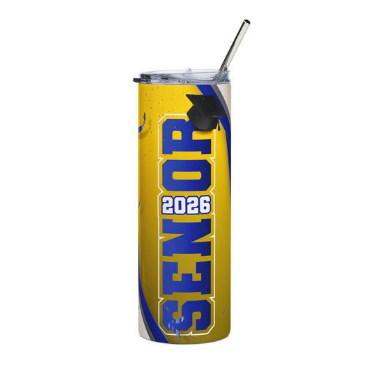Senior 2026 Stainless Steel Tumbler — 20oz Graduation Travel Cup