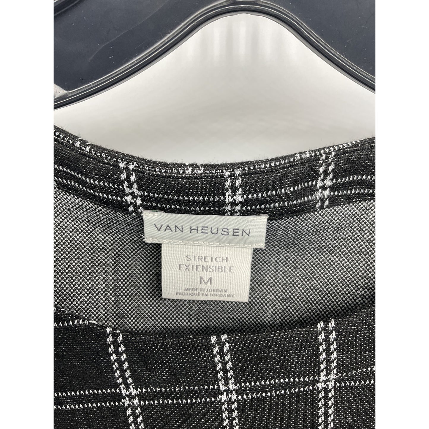 Van Heusen Women’s Plaid Stretch Top – M