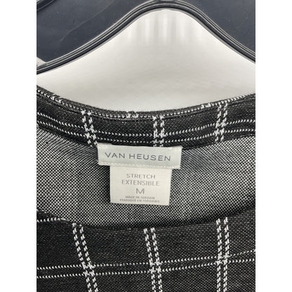 Van Heusen Women’s Plaid Stretch Top – M
