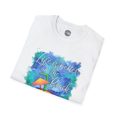 Beach Vibe T-Shirt, Perfect for Summer, Vacation Clothes, Gift for Beach Lovers, Relaxed Fit Tee, Tropical Shirt