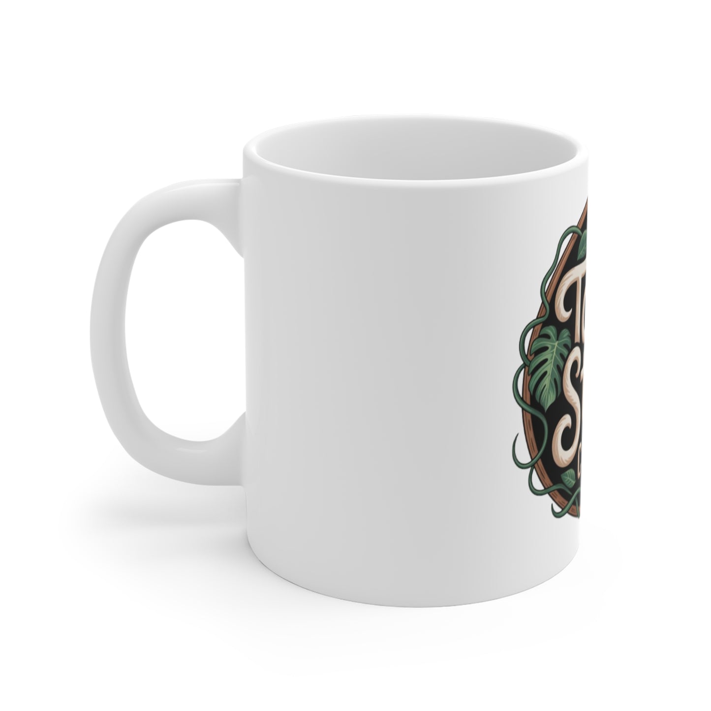Talk Story Coffee Co. Mug – Tropical Hibiscus 11oz Ceramic Coffee Cup