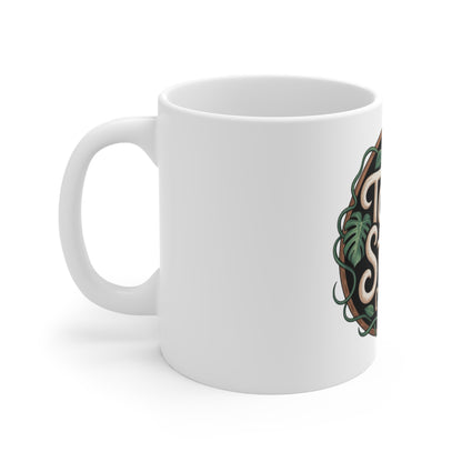 Talk Story Coffee Co. Mug – Tropical Hibiscus 11oz Ceramic Coffee Cup