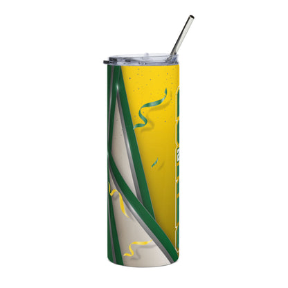 2026 Senior Graduation 20oz Stainless Tumbler - Green & Gold Celebration Design