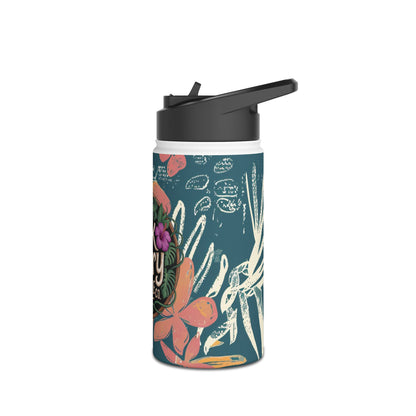 Talk Story Coffee Co. Stainless Steel Water Bottle — Tropical Floral Insulated Bottle