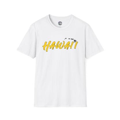 Hawaii Graphic Unisex T Shirt White