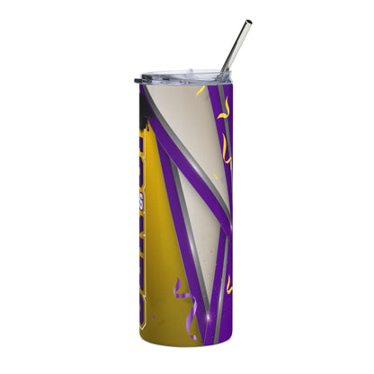 Senior 2026 Stainless Steel Tumbler — Graduation Travel Cup with Cap & Straw