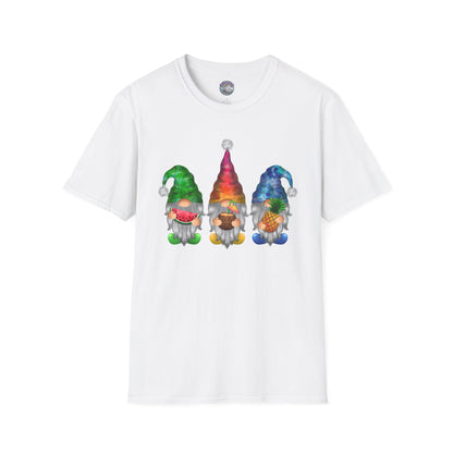Colorful Gnome Holiday T-Shirt – Unisex Christmas Tee