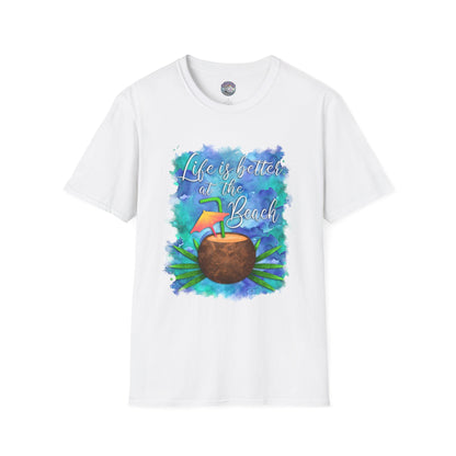 Beach Vibe T-Shirt, Perfect for Summer, Vacation Clothes, Gift for Beach Lovers, Relaxed Fit Tee, Tropical Shirt