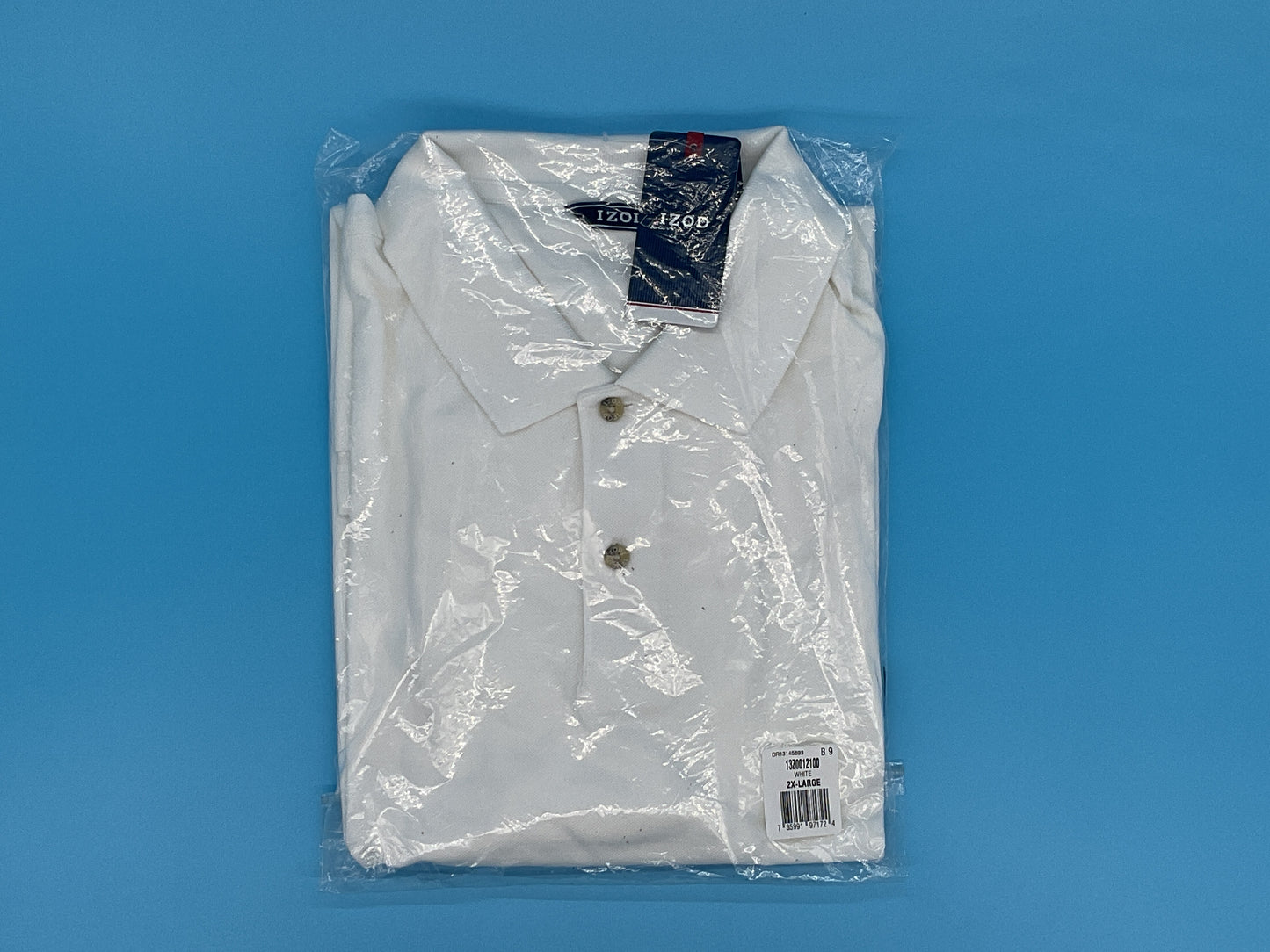 IZOD Silkwash Classic Pique Sport Shirt 2XL White