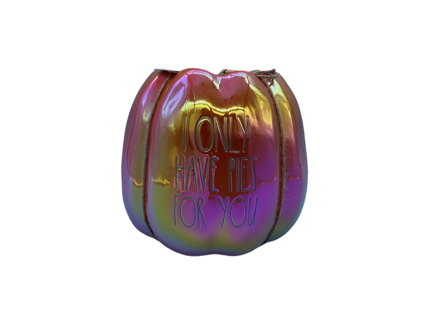 Rae Dunn Pumpkin Planter I Only Have Pies For You 7.25in