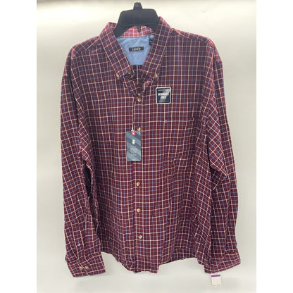 IZOD Advantage Wrinkle-Free Casual Button-Up Long Sleeve Shirt XXL