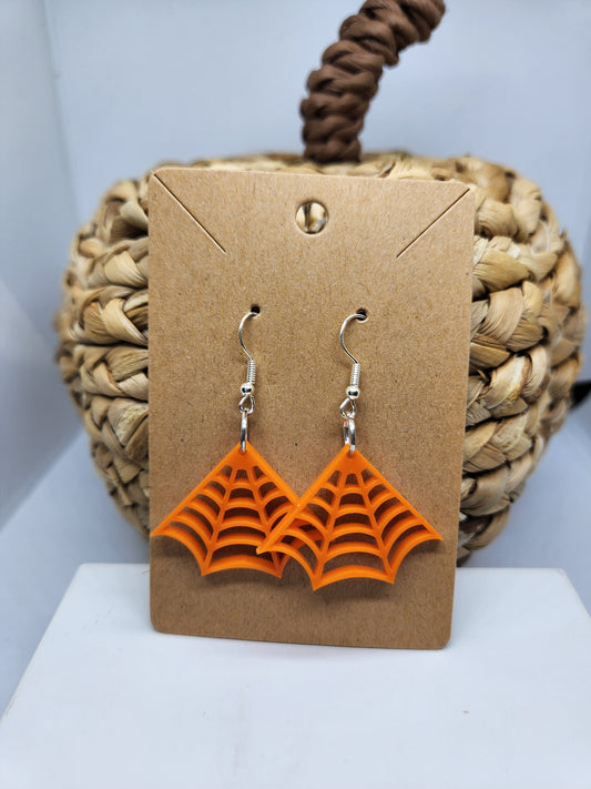 Halloween Earrings *Spider Web* Design #2
