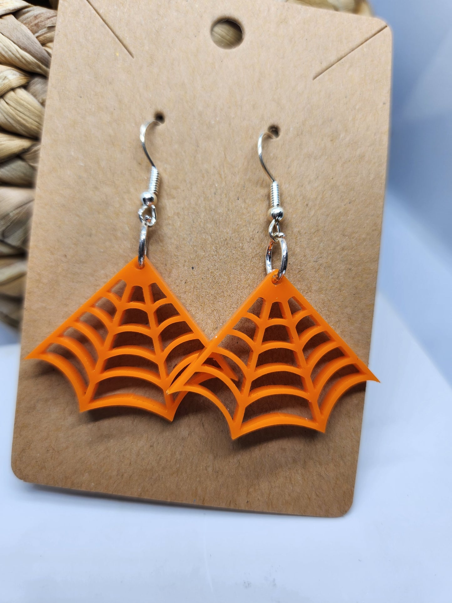 Halloween Earrings *Spider Web* Design #2