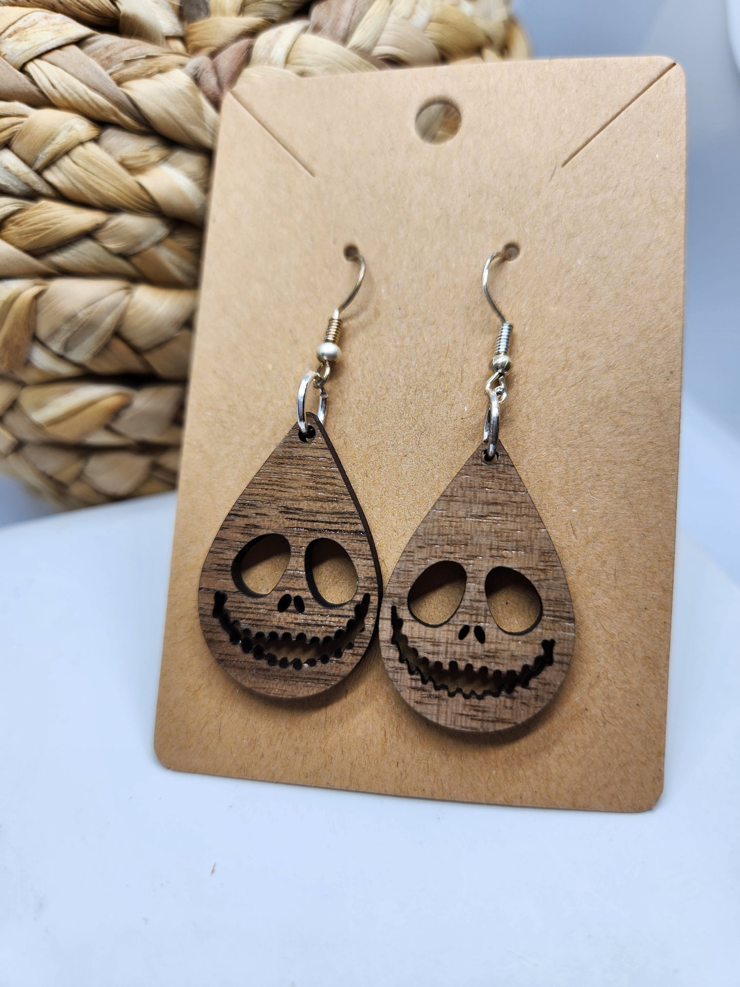 Halloween Earrings *Jack's Smile* Teardrop Design #2