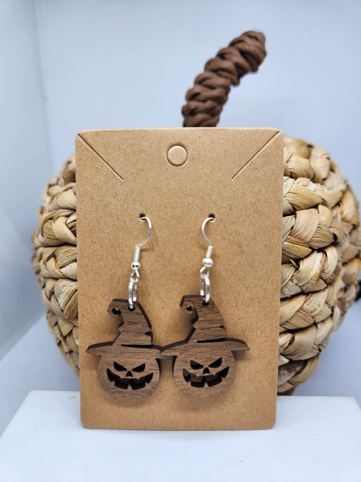 Halloween Earrings *Pumpkin With Hat*