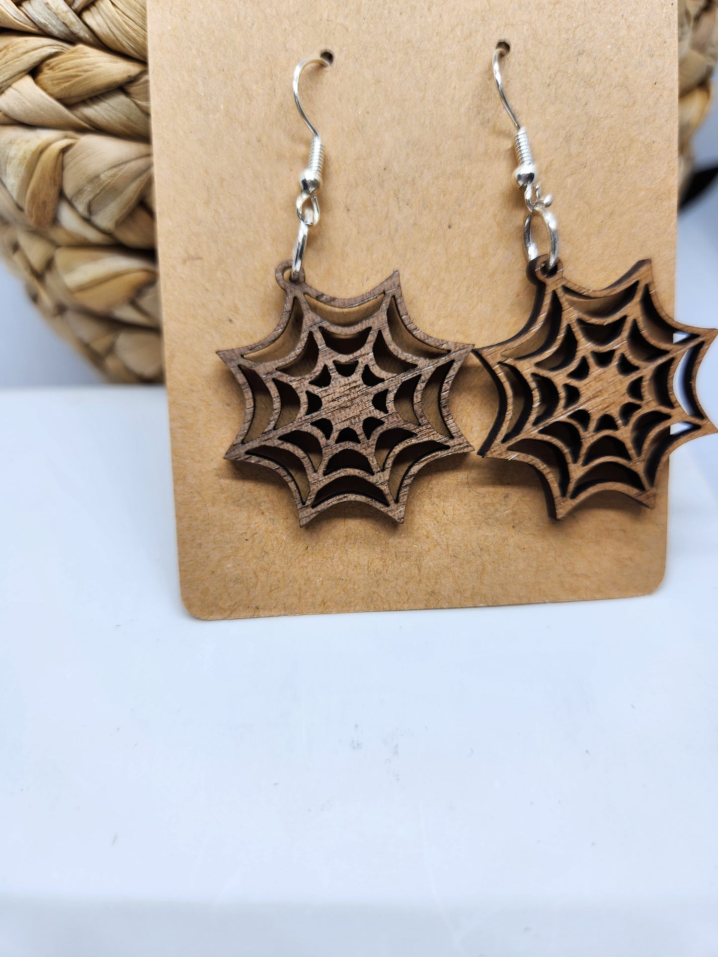 Halloween Earrings *Spider Web*