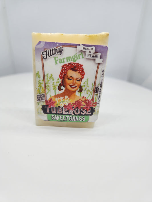 Filthy Farmgirl ~ Soap *Tuberose Sweetgrass* Small Bar (2 oz)