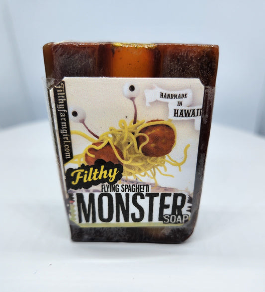 Filthy Farmgirl ~ Soap *Filthy Flying Spaghetti Monster* Small Bar (2 oz)