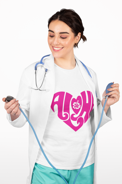 Shaka Brands Aloha Heart Graphic T Shirt S-2XL