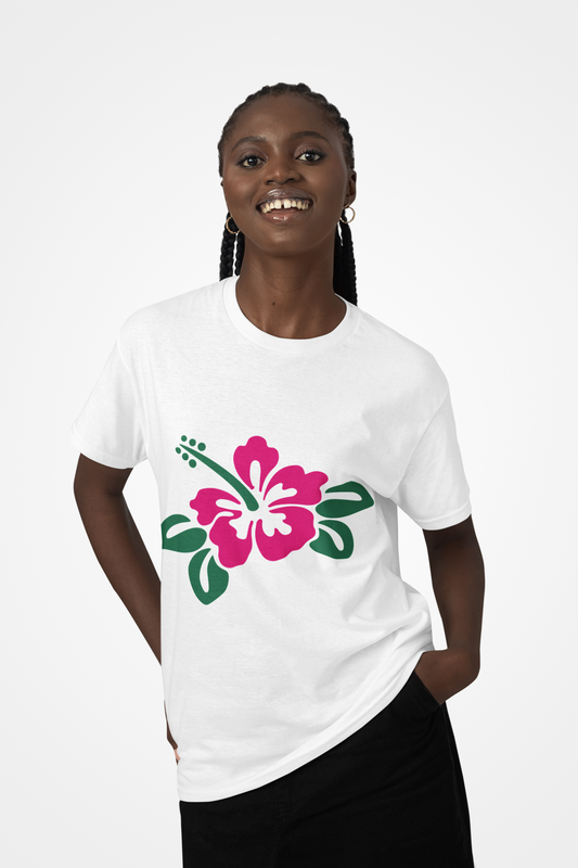 Shaka Brands Tropical Floral Hibiscus T Shirt S-2XL