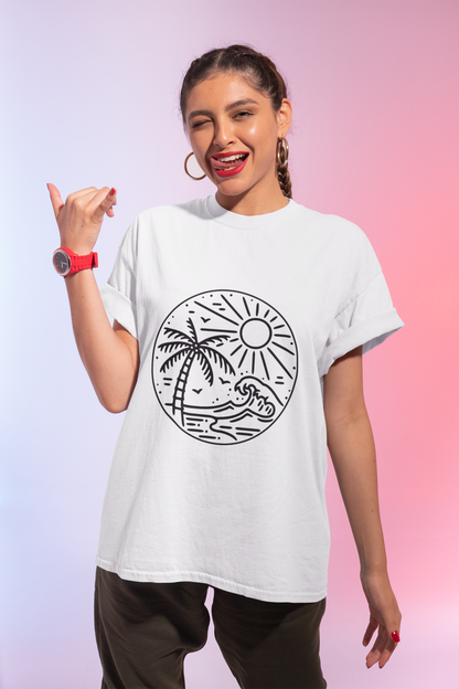 Beach Vibes T-Shirt – Ocean Design (Unisex)