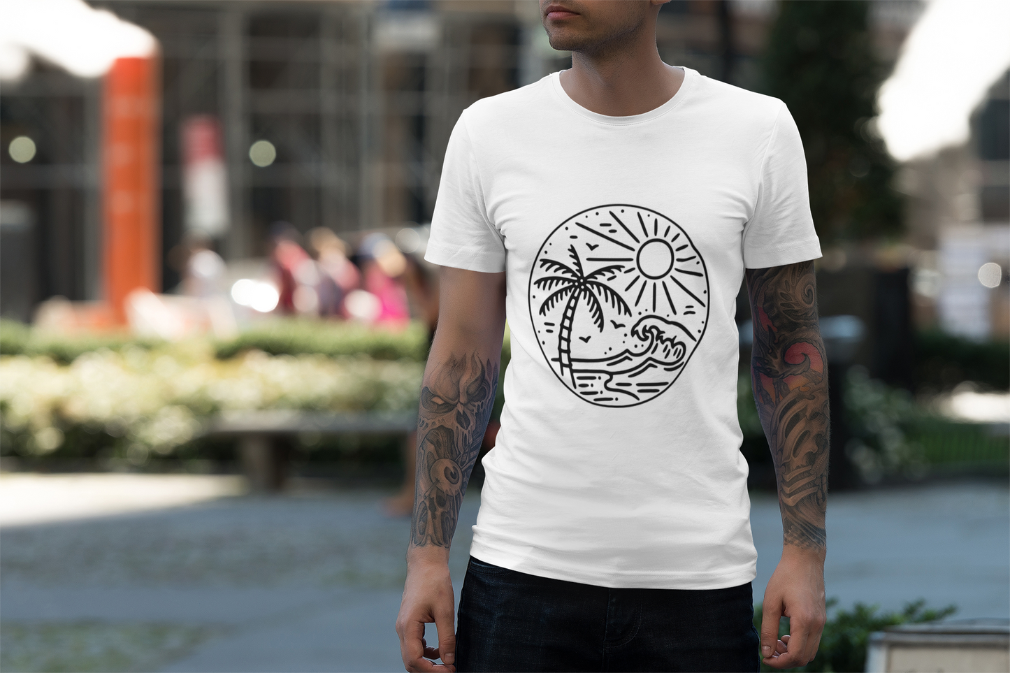 Beach Vibes T-Shirt – Ocean Design (Unisex)