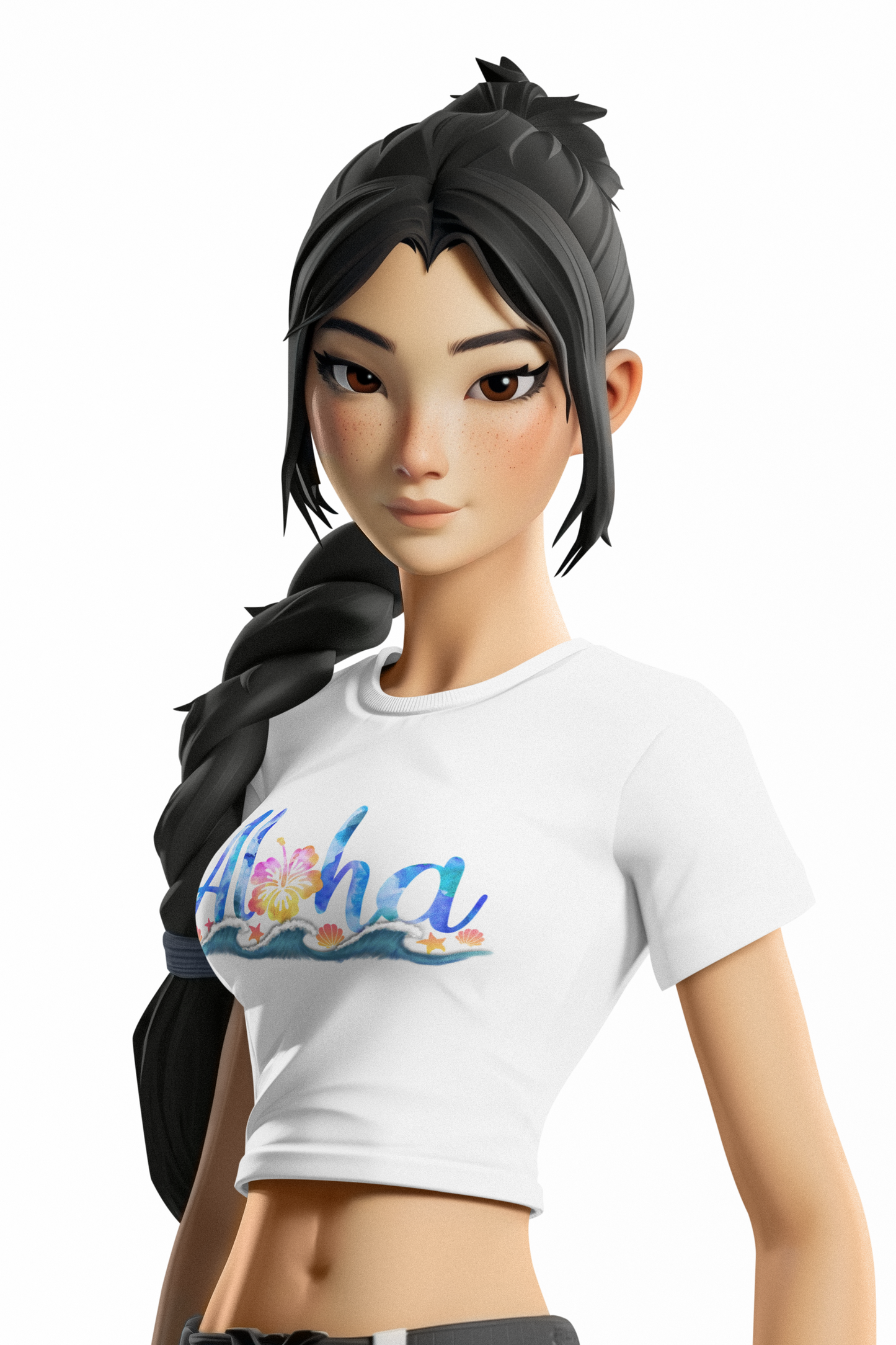 Aloha Women’s Crop Tee – Summer Vibe Top