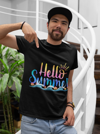 Hello Summer T-Shirt – Unisex Beach Vibe Tee