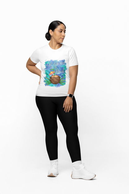 Beach Vibe T-Shirt, Perfect for Summer, Vacation Clothes, Gift for Beach Lovers, Relaxed Fit Tee, Tropical Shirt