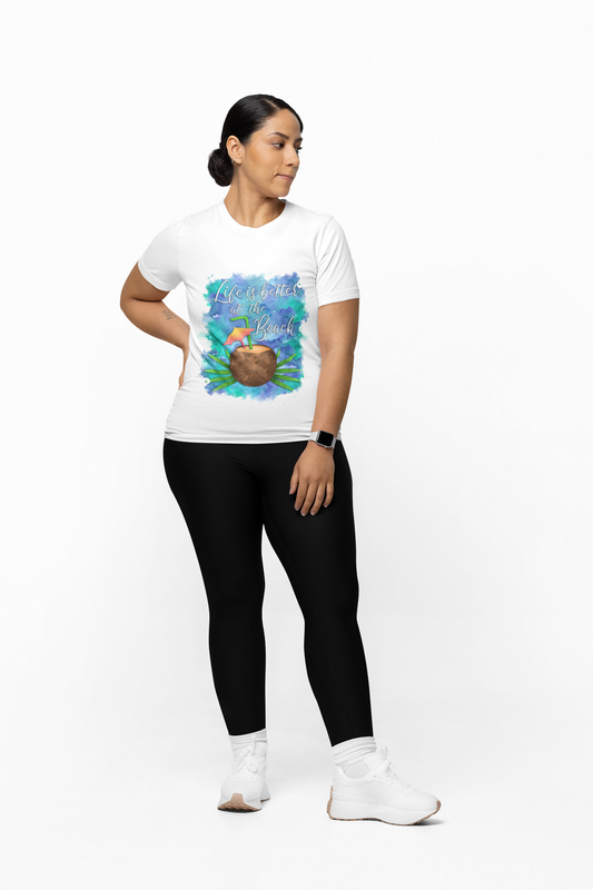 Beach Vibe T-Shirt, Perfect for Summer, Vacation Clothes, Gift for Beach Lovers, Relaxed Fit Tee, Tropical Shirt