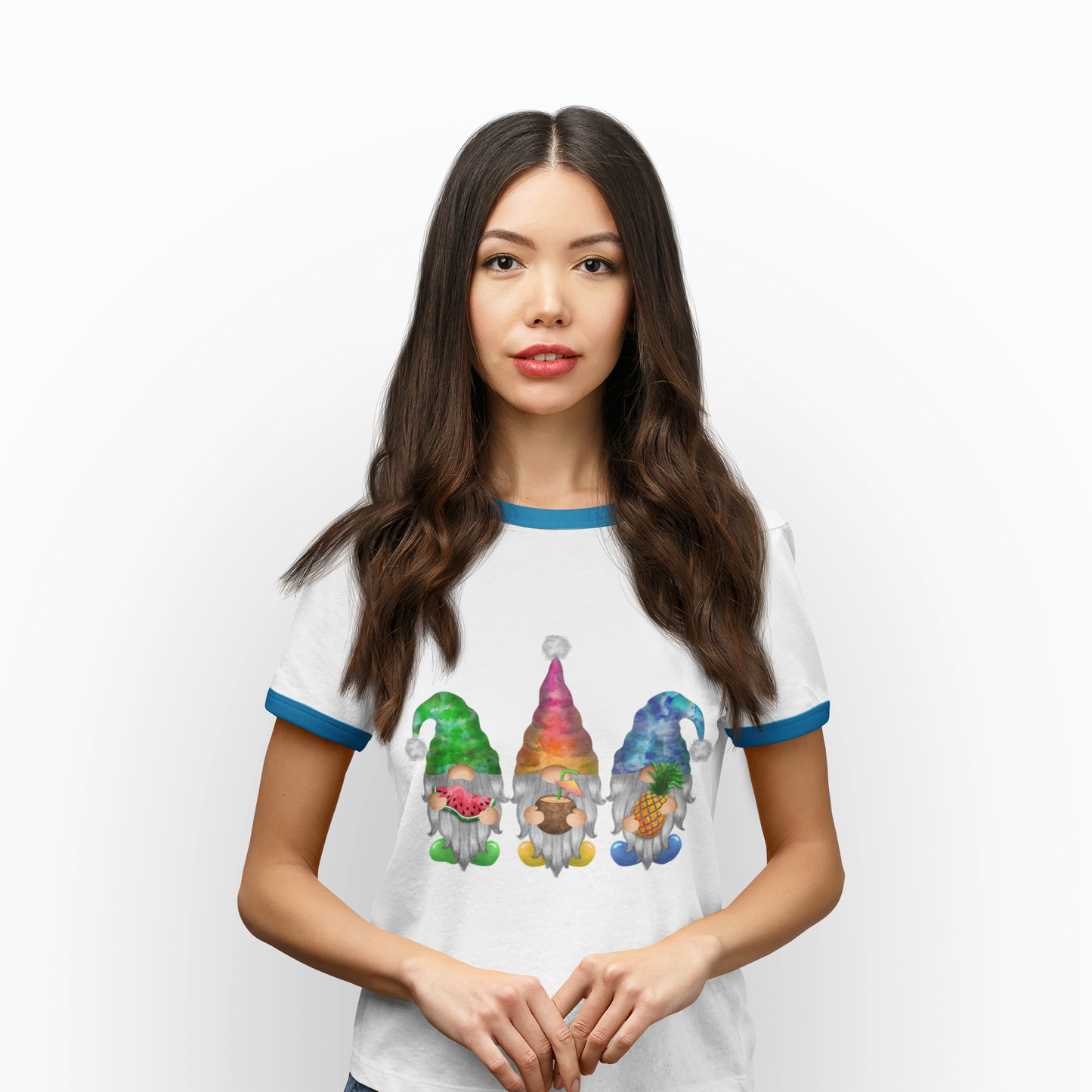 Colorful Gnome Holiday T-Shirt – Unisex Christmas Tee