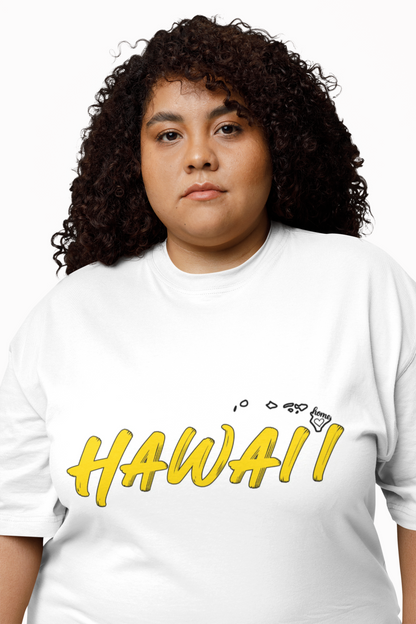 Hawaii Beach Vibe Tee - White
